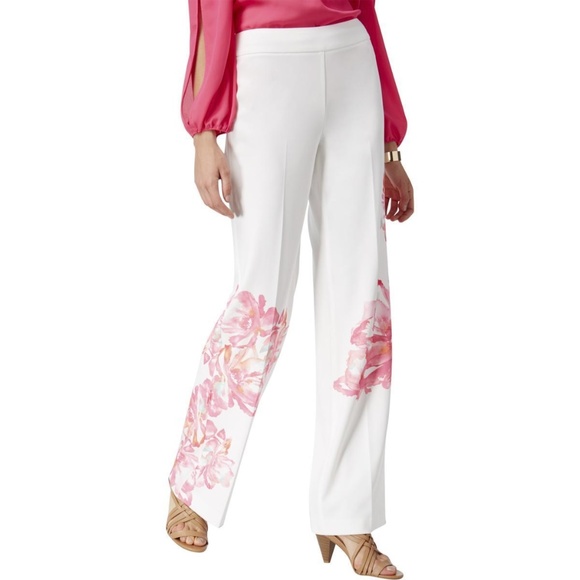 INC International Concepts Pants - INC Floral-Print Wide Leg DRESS PANTS